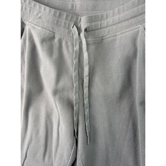 Marc New York Women's Ribbed Knit Slim Jogger Pants - Gray - Size M - Picture 6 of 8